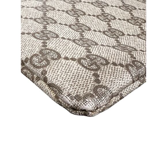 Gucci Vintage Monogram Web Top Handle Bag 1960's Leather Coated Canvas - Picture 8 of 14